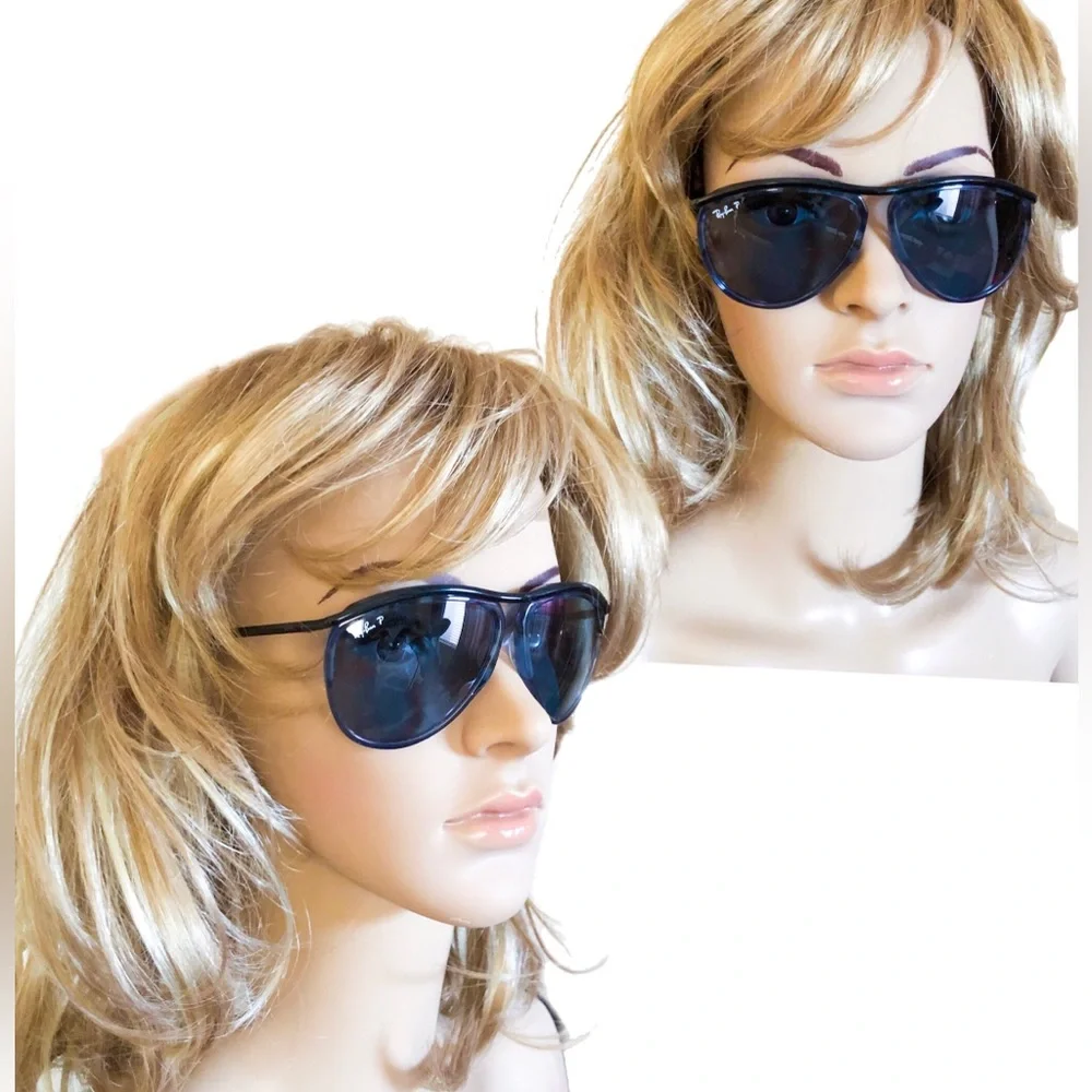 New Olympian Polarized Ray Ban Aviator RB 2219 (128802) Sunglasses 👩‍✈️ 💙
